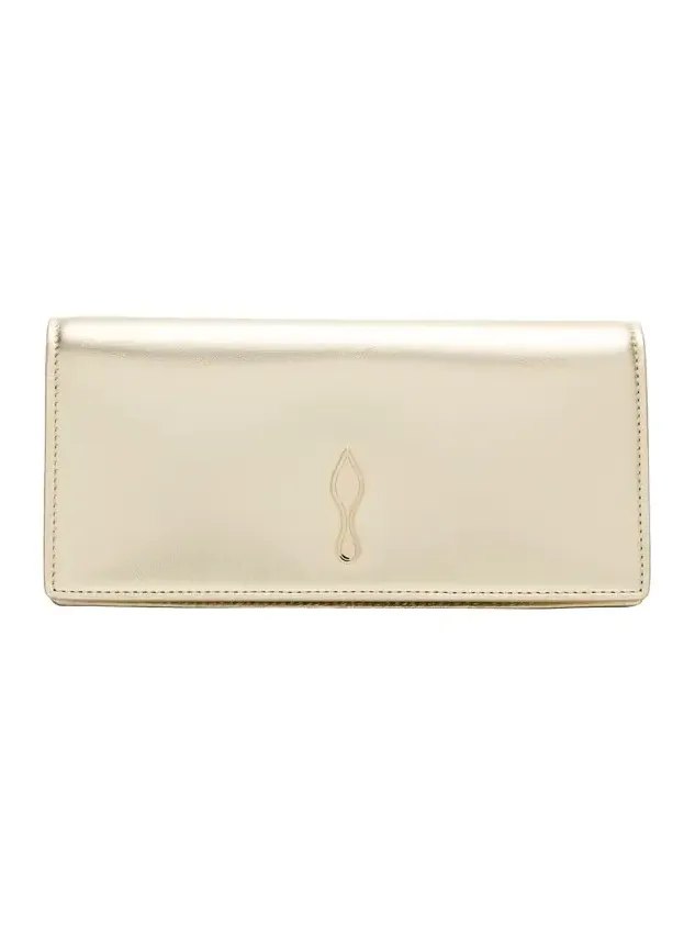 Bettina Clutch Bag in Laminated Nappa Leather