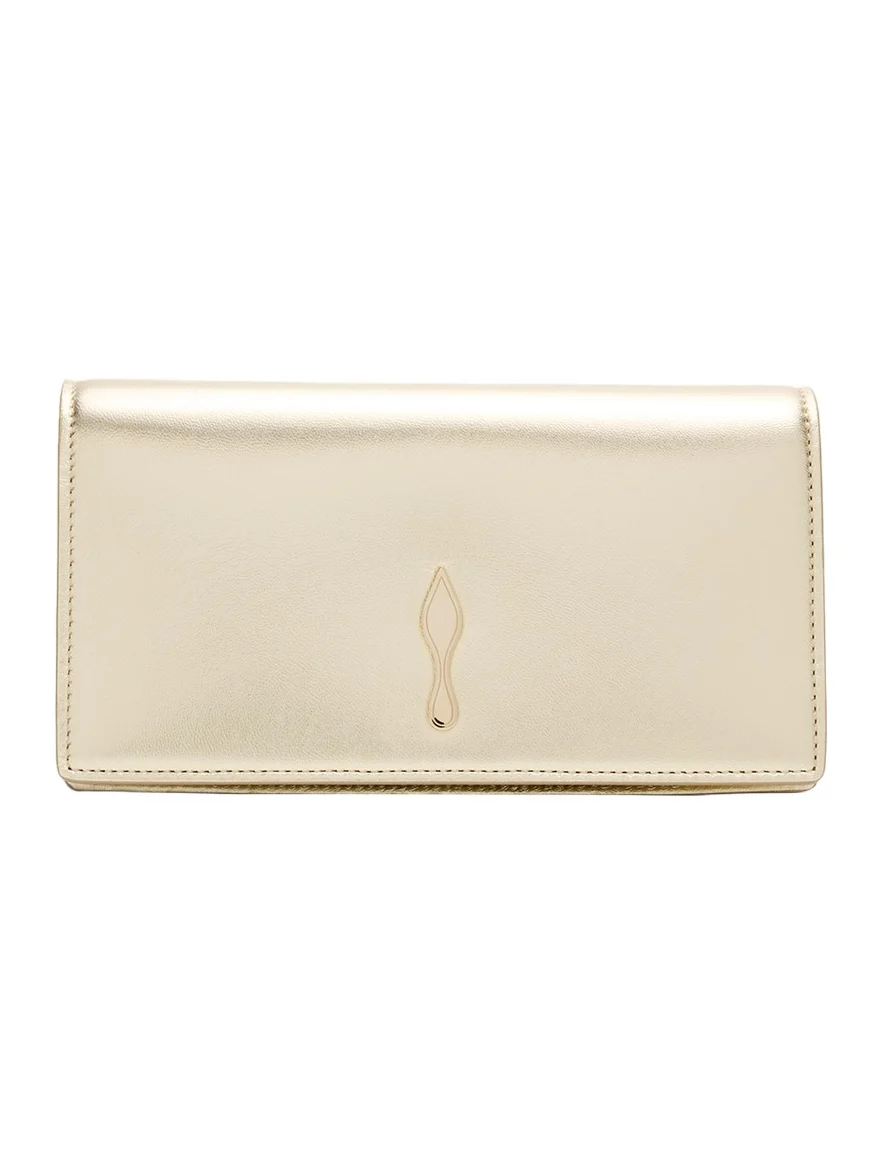Bettina Clutch Bag in Laminated Nappa Leather