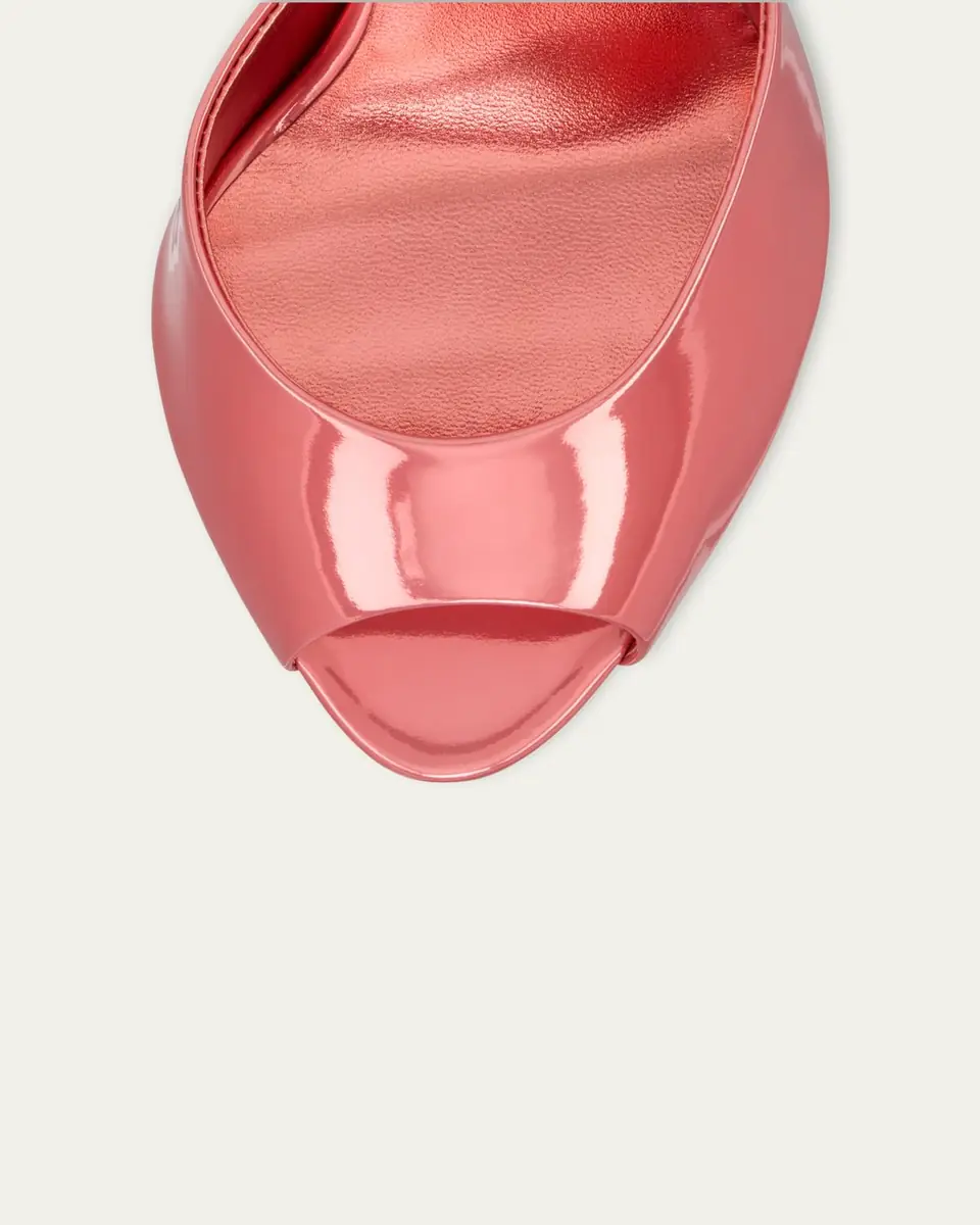 Christian Louboutin 100mm Me Dolly Metallic Leather Slide Sandals | Thumbnail 7