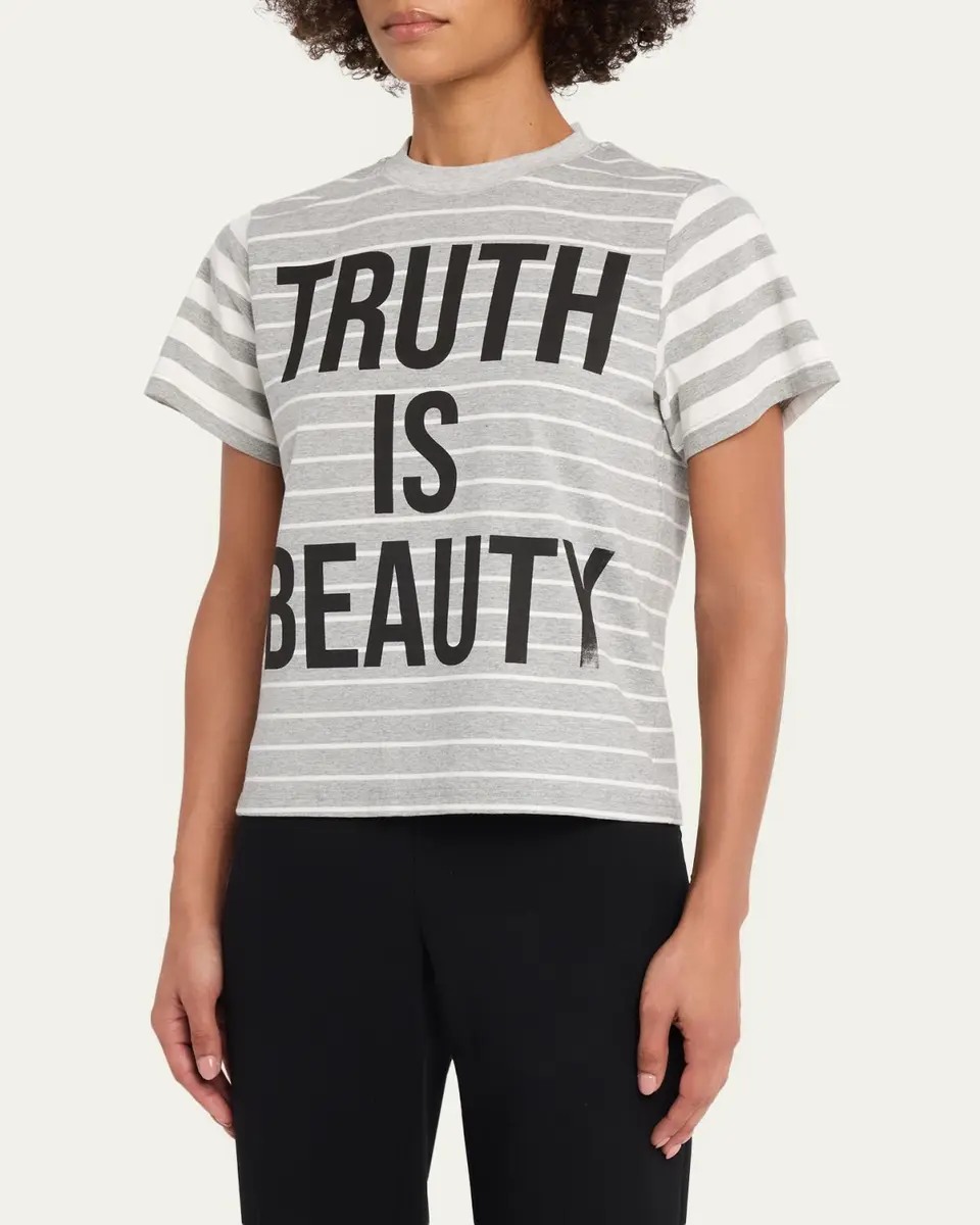 Libertine Truth Is Beauty Striped Short-Sleeve T-Shirt | Thumbnail 4 Libertine Truth Is Beauty Striped Short-Sleeve T-Shirt | Thumbnail 4