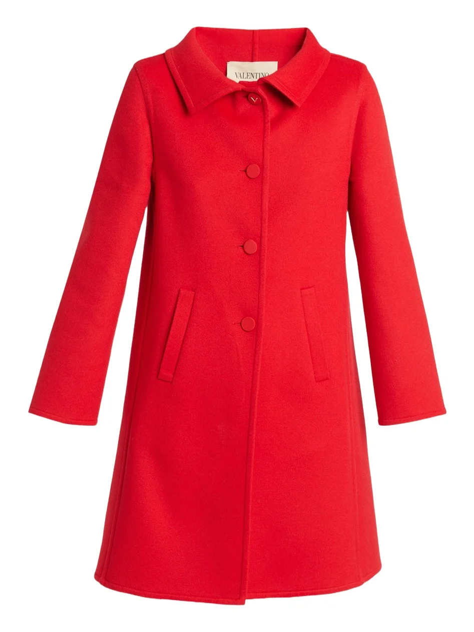 Virgin Wool-Cashmere A-Line Coat Dress