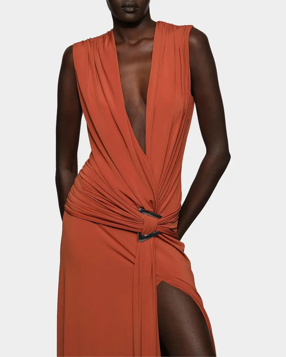 Et Ochs Jil Plunging Draped Column Gown | Thumbnail 5 Et Ochs Jil Plunging Draped Column Gown | Thumbnail 5