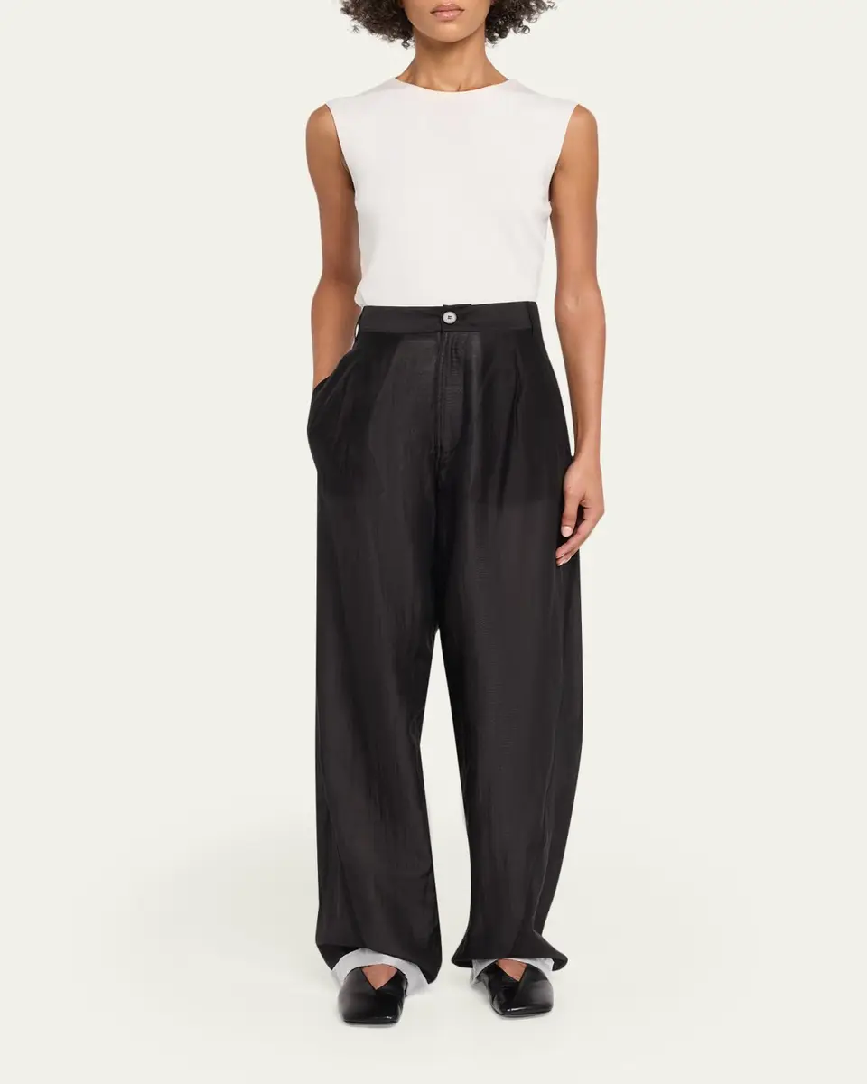 DARKPARK Phebe Double Sided Wide-Leg Pants with Chain | Thumbnail 2