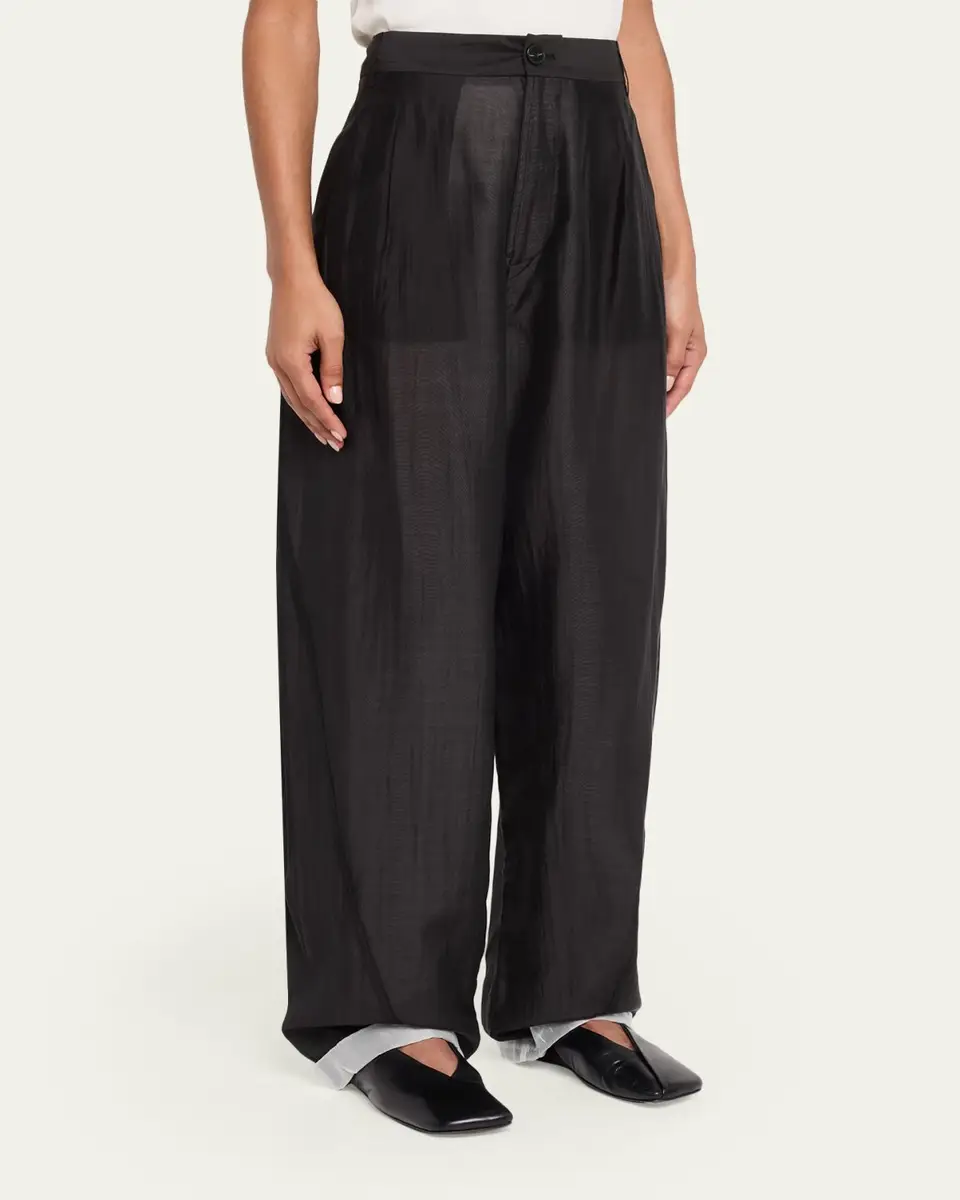 DARKPARK Phebe Double Sided Wide-Leg Pants with Chain | Thumbnail 4