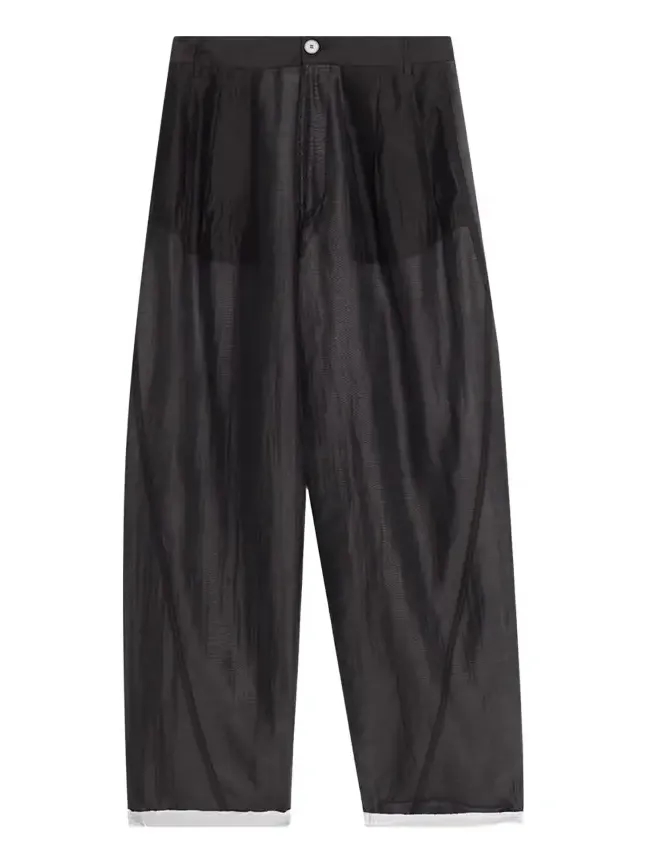 Phebe Double Sided Wide-Leg Pants with Chain Phebe Double Sided Wide-Leg Pants with Chain