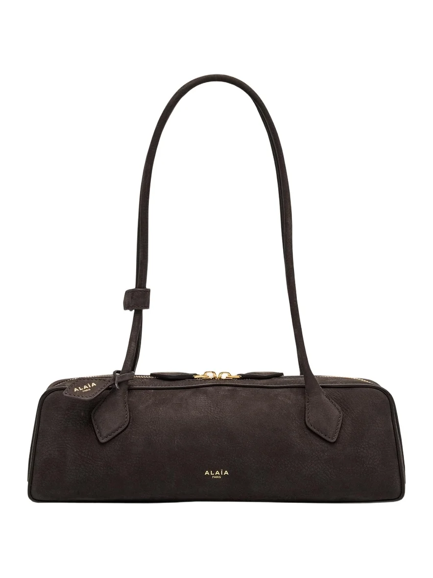 Le Teckel Medium Suede Shoulder Bag