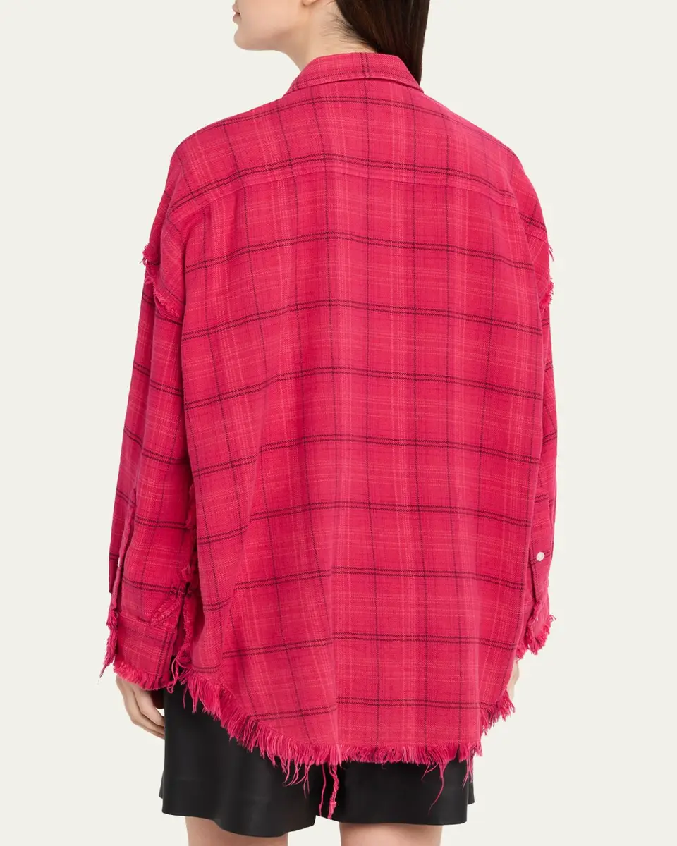 R13 Long-Sleeve Shredded Seam Shirt | Thumbnail 3 R13 Long-Sleeve Shredded Seam Shirt | Thumbnail 3