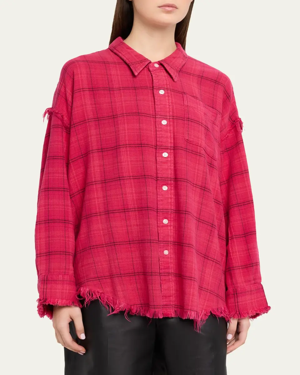 R13 Long-Sleeve Shredded Seam Shirt | Thumbnail 4 R13 Long-Sleeve Shredded Seam Shirt | Thumbnail 4