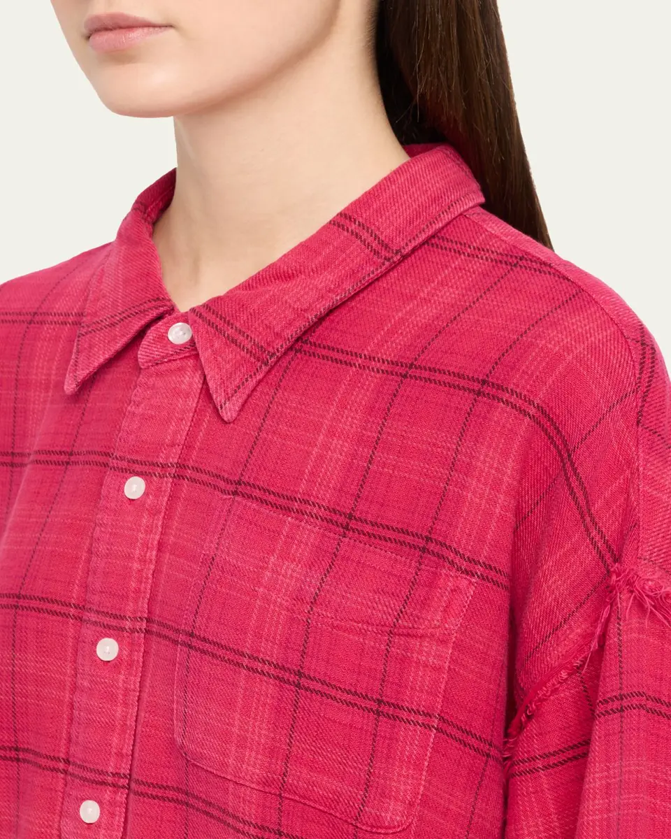 R13 Long-Sleeve Shredded Seam Shirt | Thumbnail 5 R13 Long-Sleeve Shredded Seam Shirt | Thumbnail 5