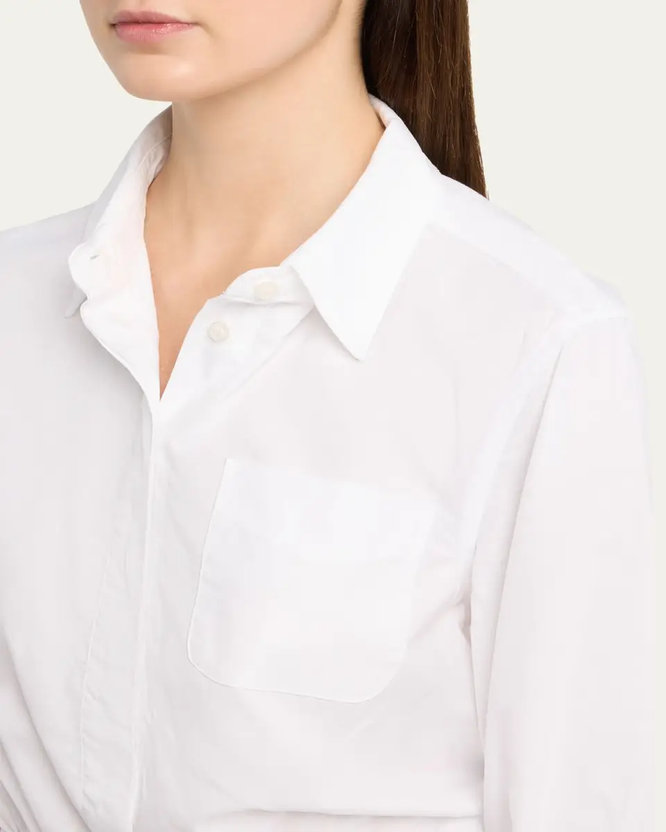 R13 Cropped Long-Sleeve Boxy Shirt | Thumbnail 5 R13 Cropped Long-Sleeve Boxy Shirt | Thumbnail 5