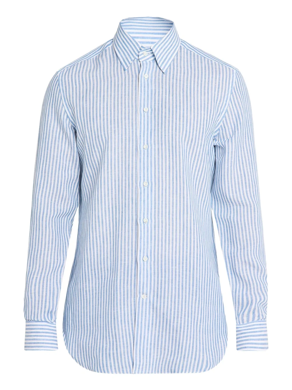 Men's Striped Cotton Button-Down Shirt Men's Striped Cotton Button-Down Shirt