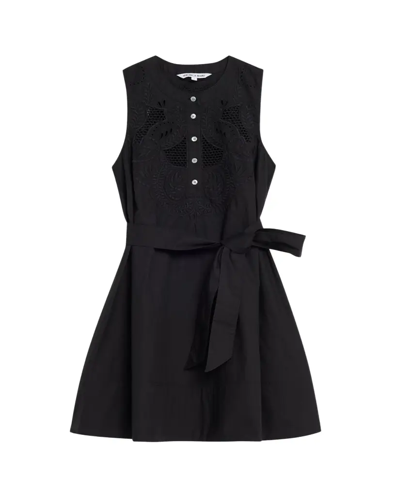 Veronica Beard Haleem Eyelet Poplin Mini Dress | Image 1 Veronica Beard Haleem Eyelet Poplin Mini Dress | Image 1