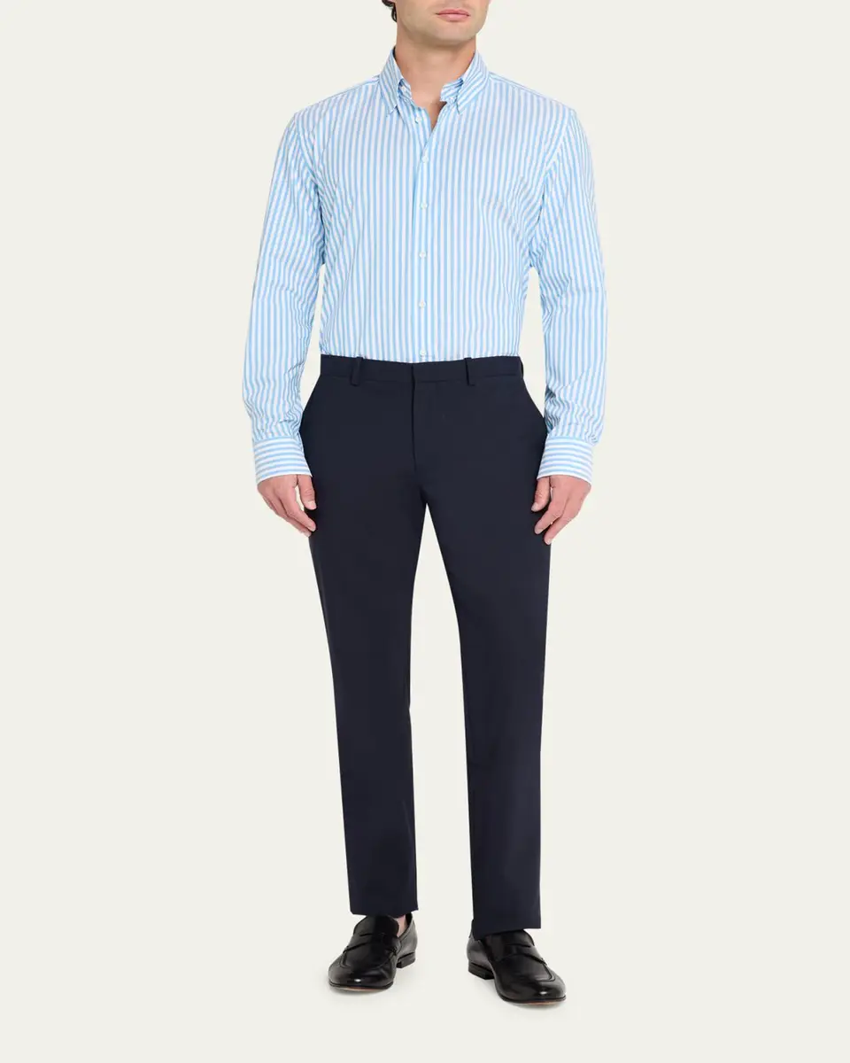 Bergdorf Goodman Men's Striped Cotton Button-Down Shirt | Thumbnail 2