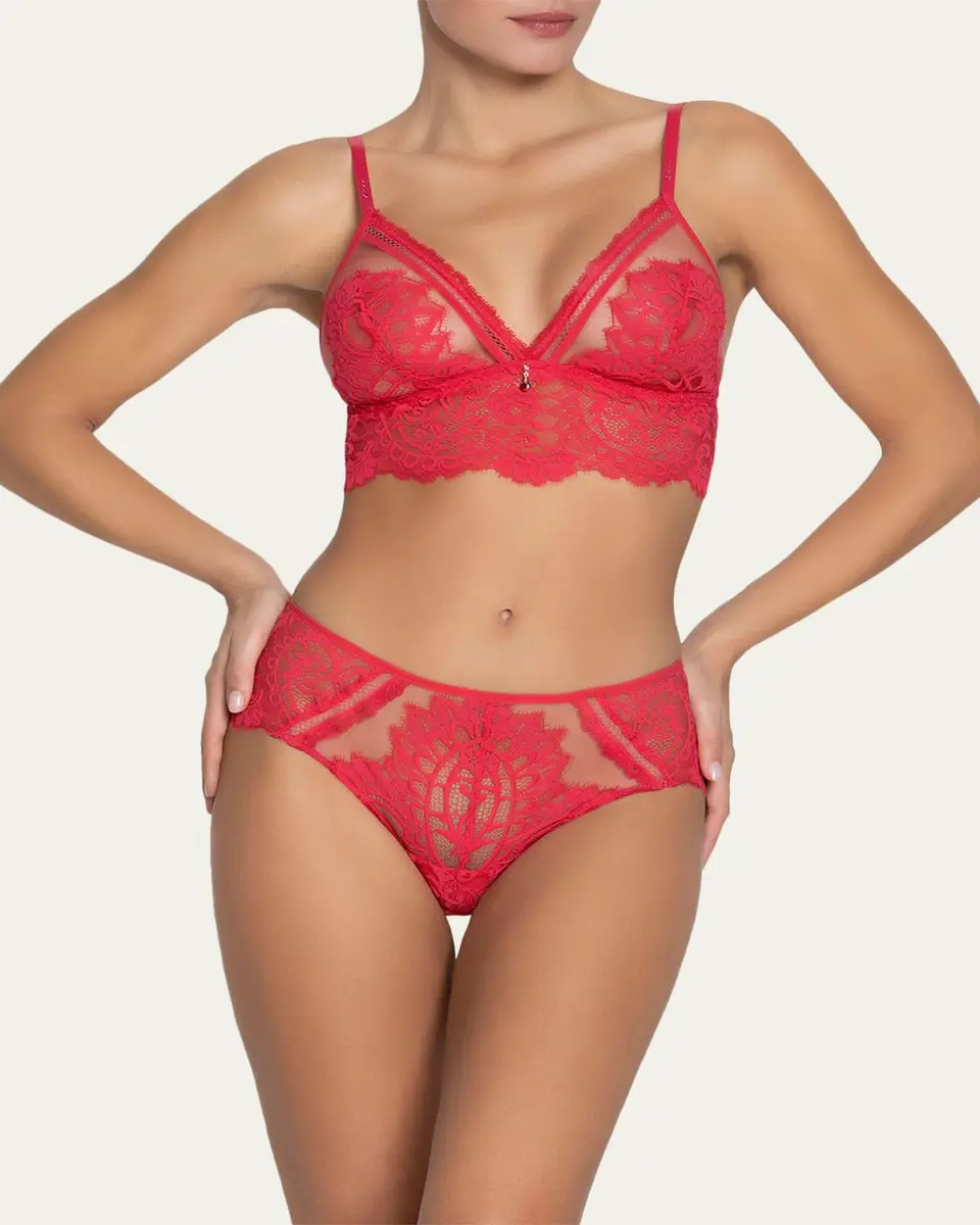 Lise Charmel Desirs De Venise Lace & Tulle Soft Cup Bra | Thumbnail 3