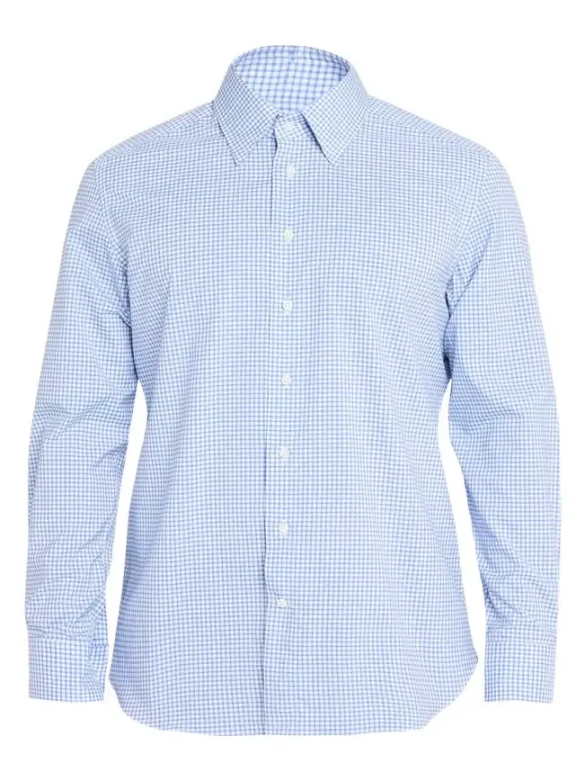 Men's Cotton Check Button-Down Shirt Men's Cotton Check Button-Down Shirt