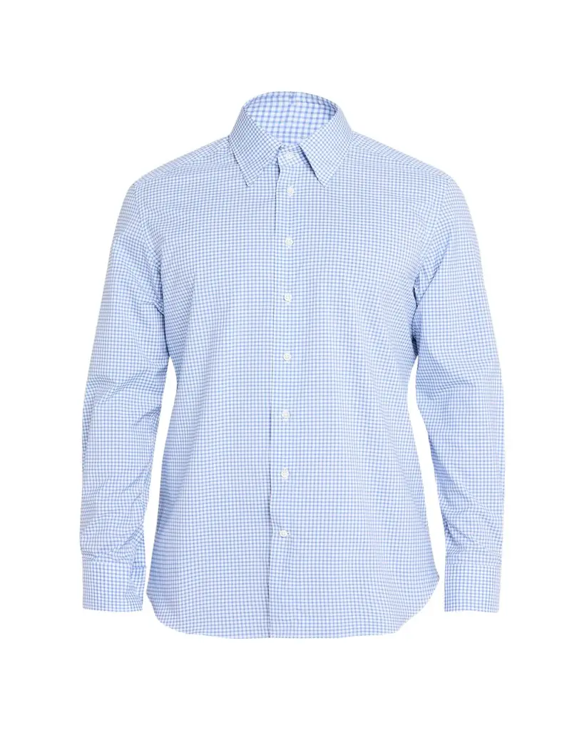 Bergdorf Goodman Men's Cotton Check Button-Down Shirt | Image 1 Bergdorf Goodman Men's Cotton Check Button-Down Shirt | Image 1