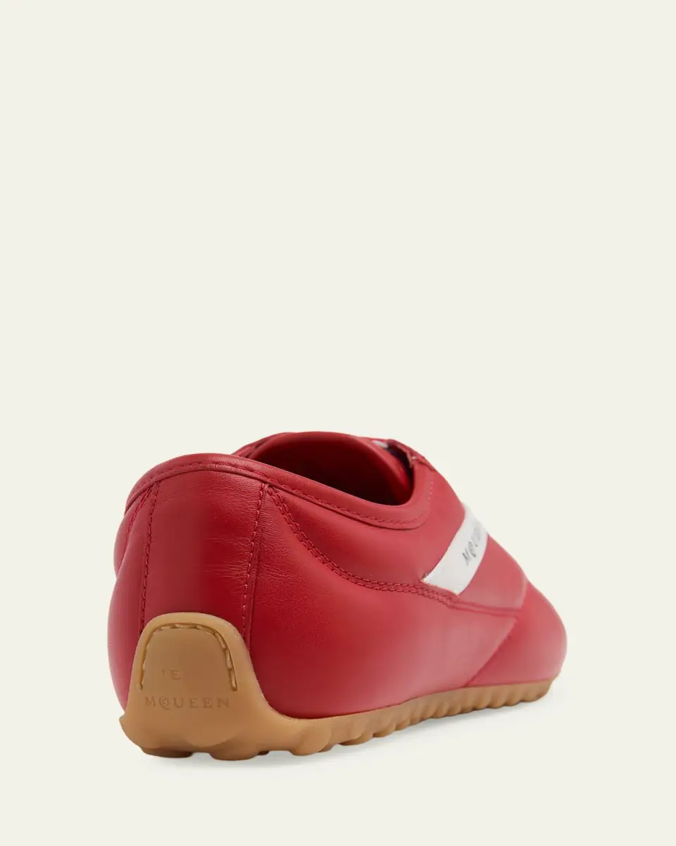Alexander McQueen Box Leather Low-Top Sneakers | Thumbnail 7 Alexander McQueen Box Leather Low-Top Sneakers | Thumbnail 7