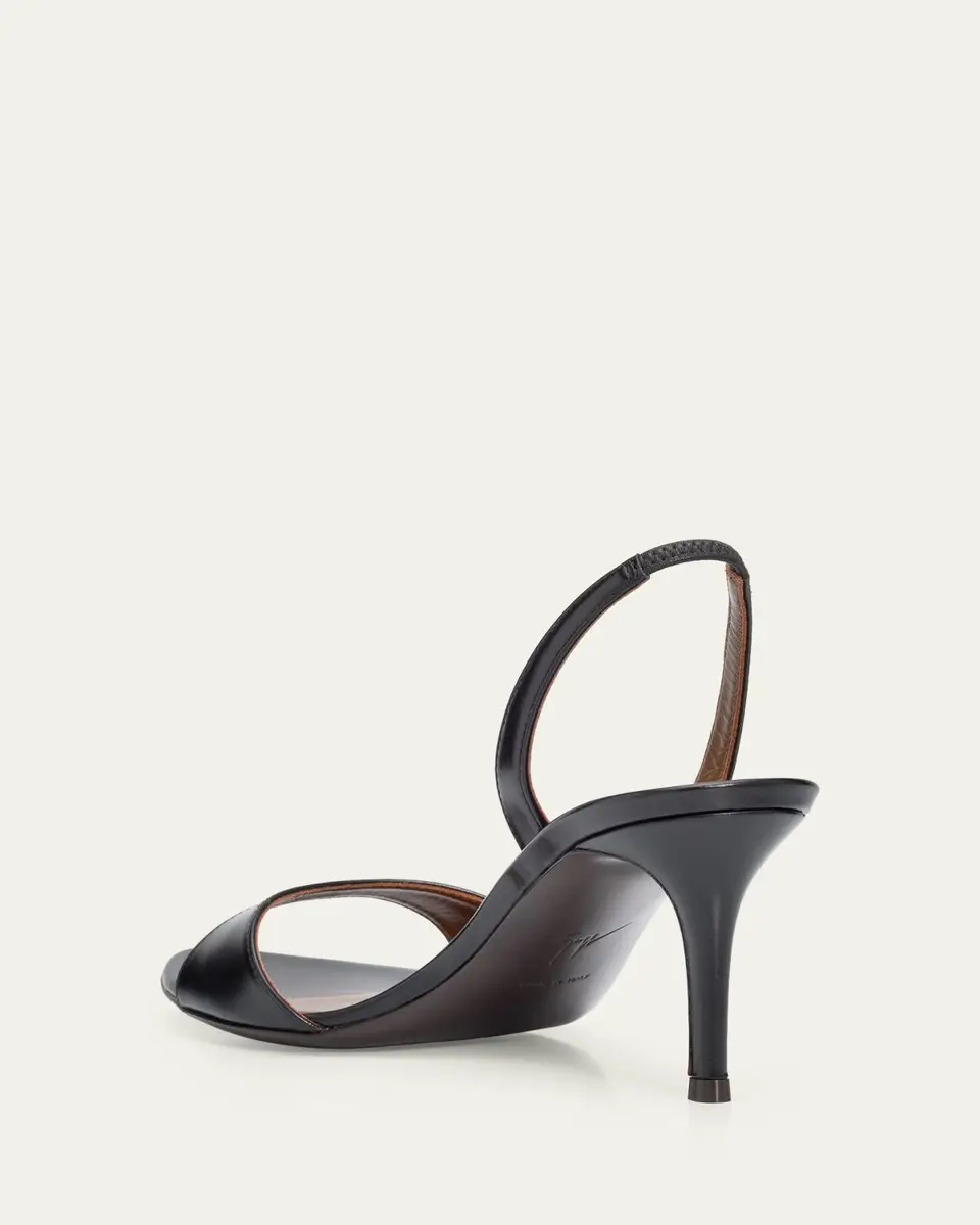 Giuseppe Zanotti 70mm Patagonia Selvaggia Leather Slingback Sandals | Thumbnail 2