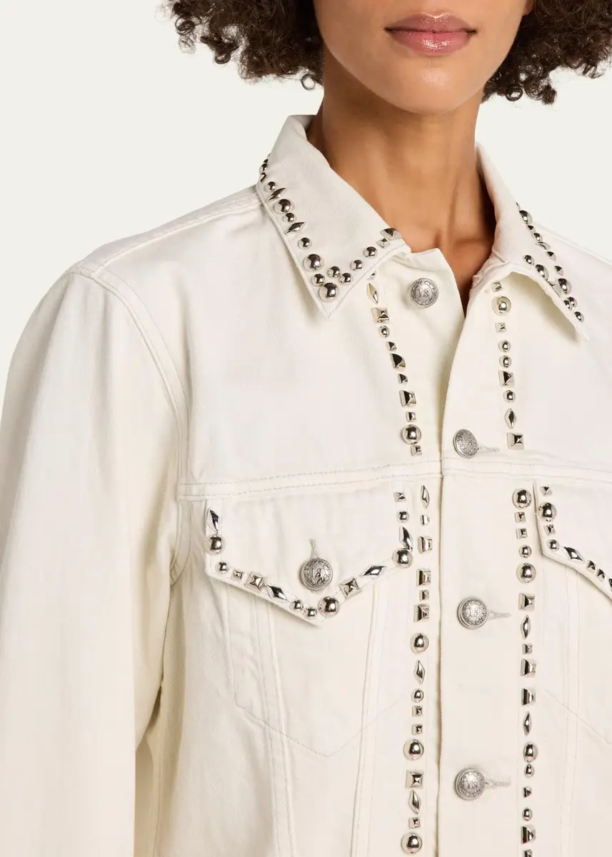R13 Shrunken Studdded Denim Jacket | Thumbnail 5 R13 Shrunken Studdded Denim Jacket | Thumbnail 5