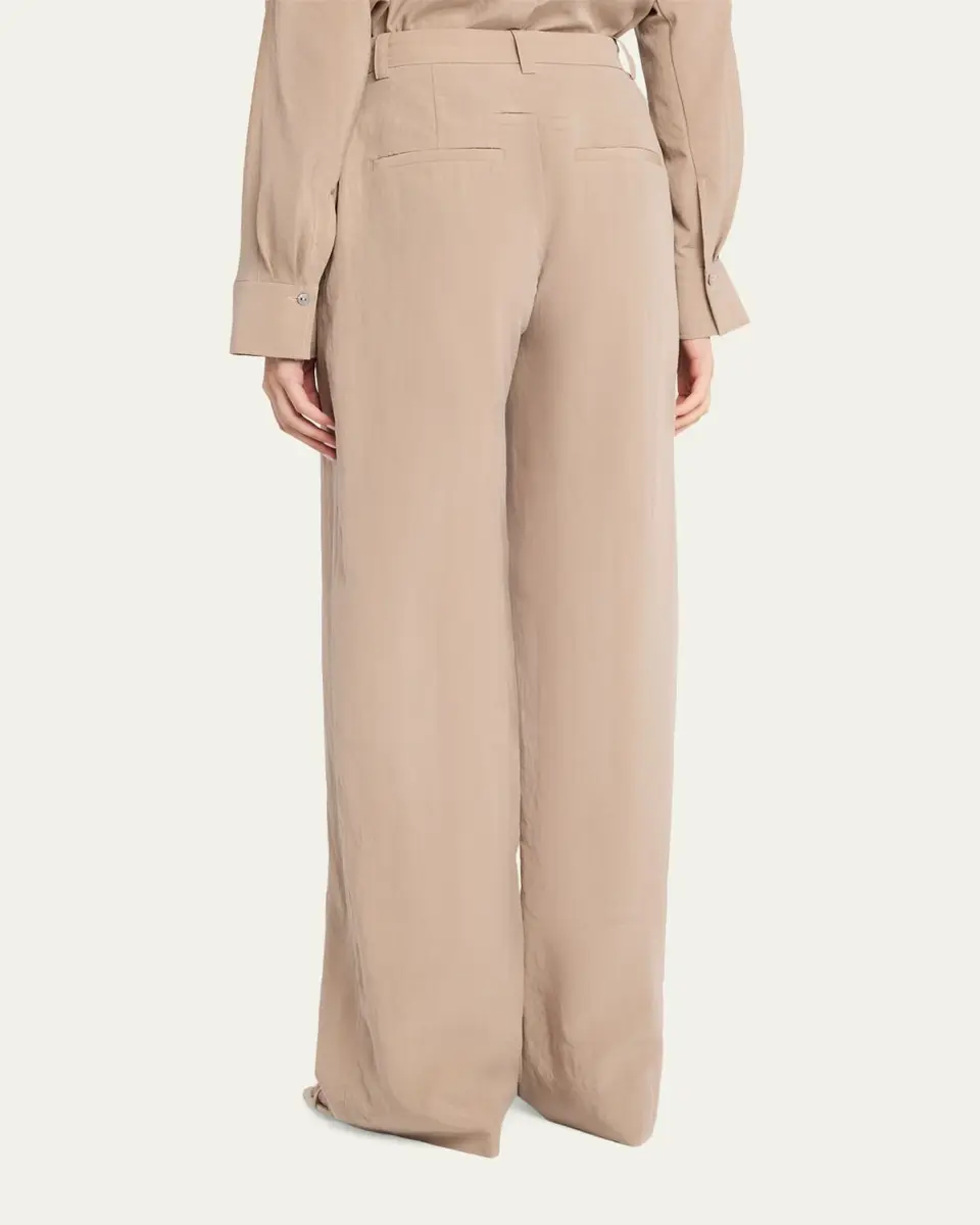 Vince Pleated High-Rise Pants | Thumbnail 3