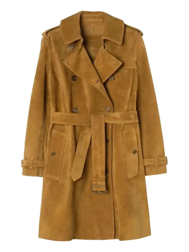 Kensington Suede Belted Trench Coat Kensington Suede Belted Trench Coat