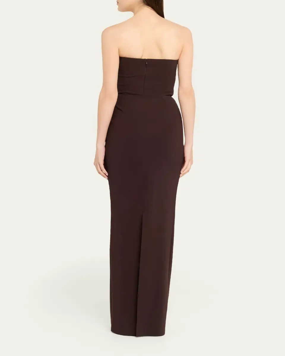 Chiara Boni La Petite Robe Nitra Strapless Bead Applique Column Gown | Thumbnail 7 Chiara Boni La Petite Robe Nitra Strapless Bead Applique Column Gown | Thumbnail 7