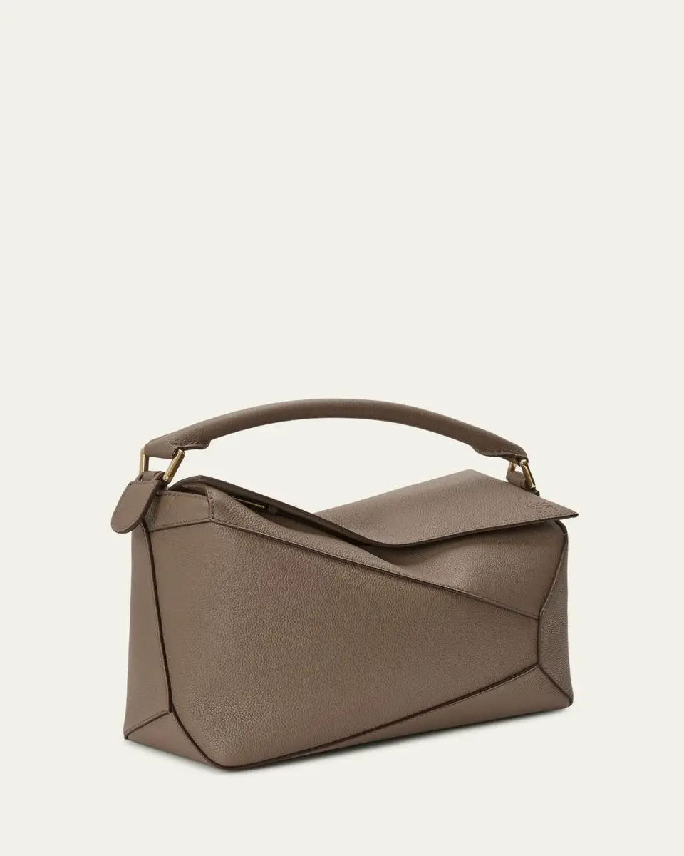 Loewe Puzzle Edge Top-Handle Bag in Leather | Thumbnail 3
