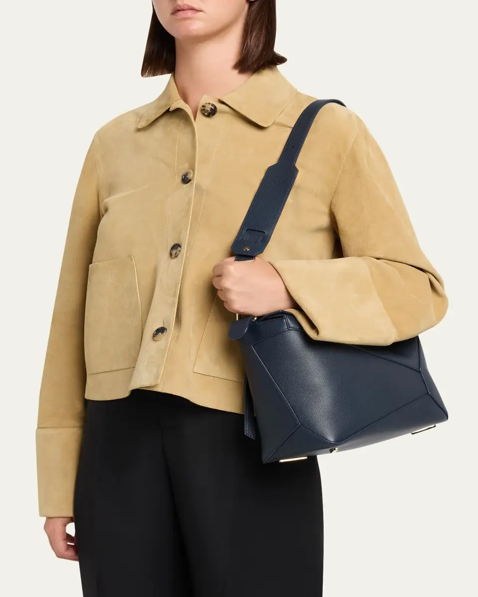 Loewe Puzzle Edge Top-Handle Bag in Leather | Thumbnail 7