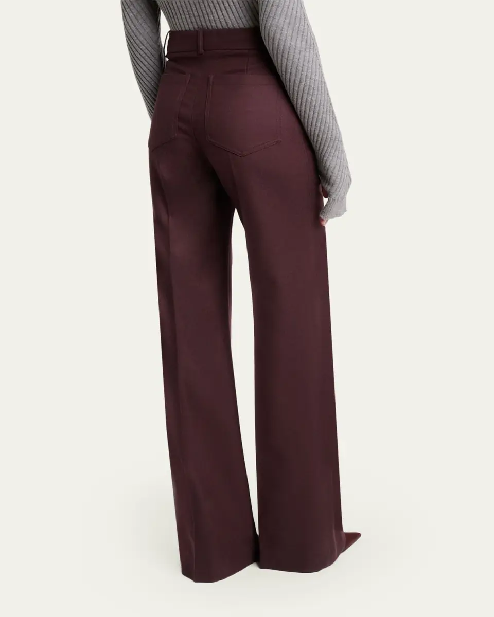 Victoria Beckham Alina Front-Pocket Straight-Leg Trousers | Thumbnail 3 Victoria Beckham Alina Front-Pocket Straight-Leg Trousers | Thumbnail 3