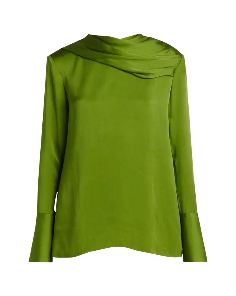 Tom Ford Draped Silk Long-Sleeve Tunic Blouse | Image 1 Tom Ford Draped Silk Long-Sleeve Tunic Blouse | Image 1
