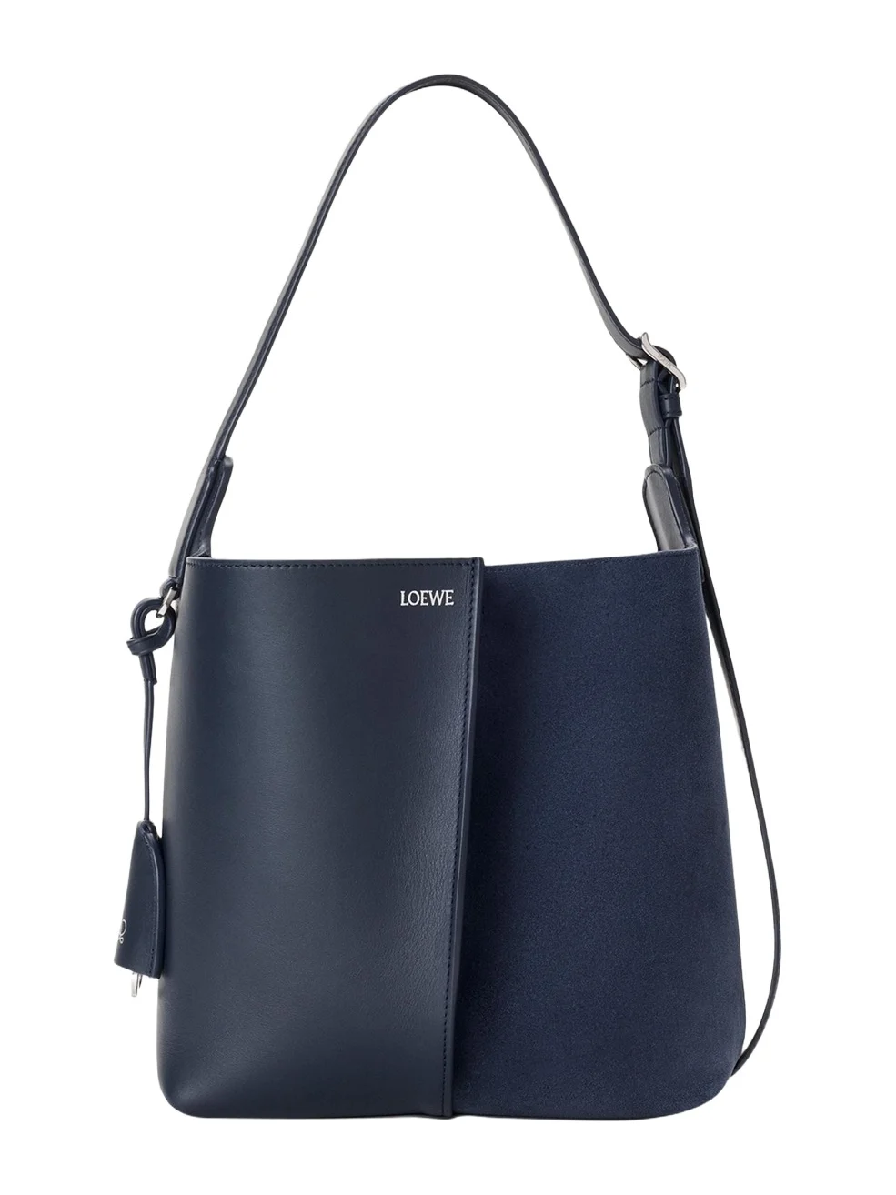 Bilbao Medium Leather and Suede Bucket Bag Bilbao Medium Leather and Suede Bucket Bag
