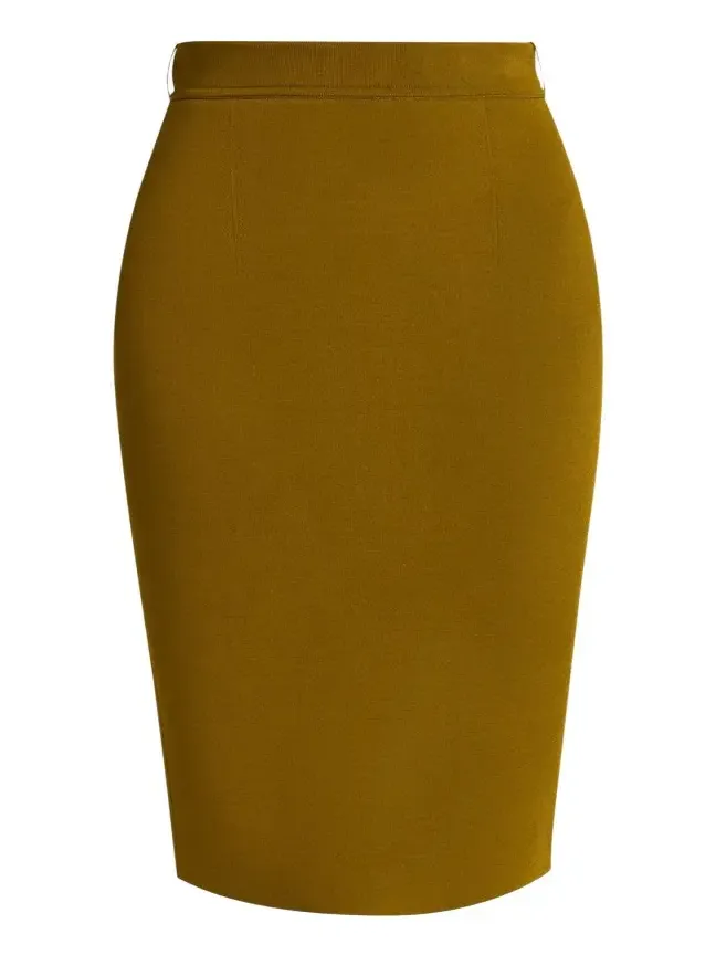 Knit Knee-Length Pencil Skirt Knit Knee-Length Pencil Skirt