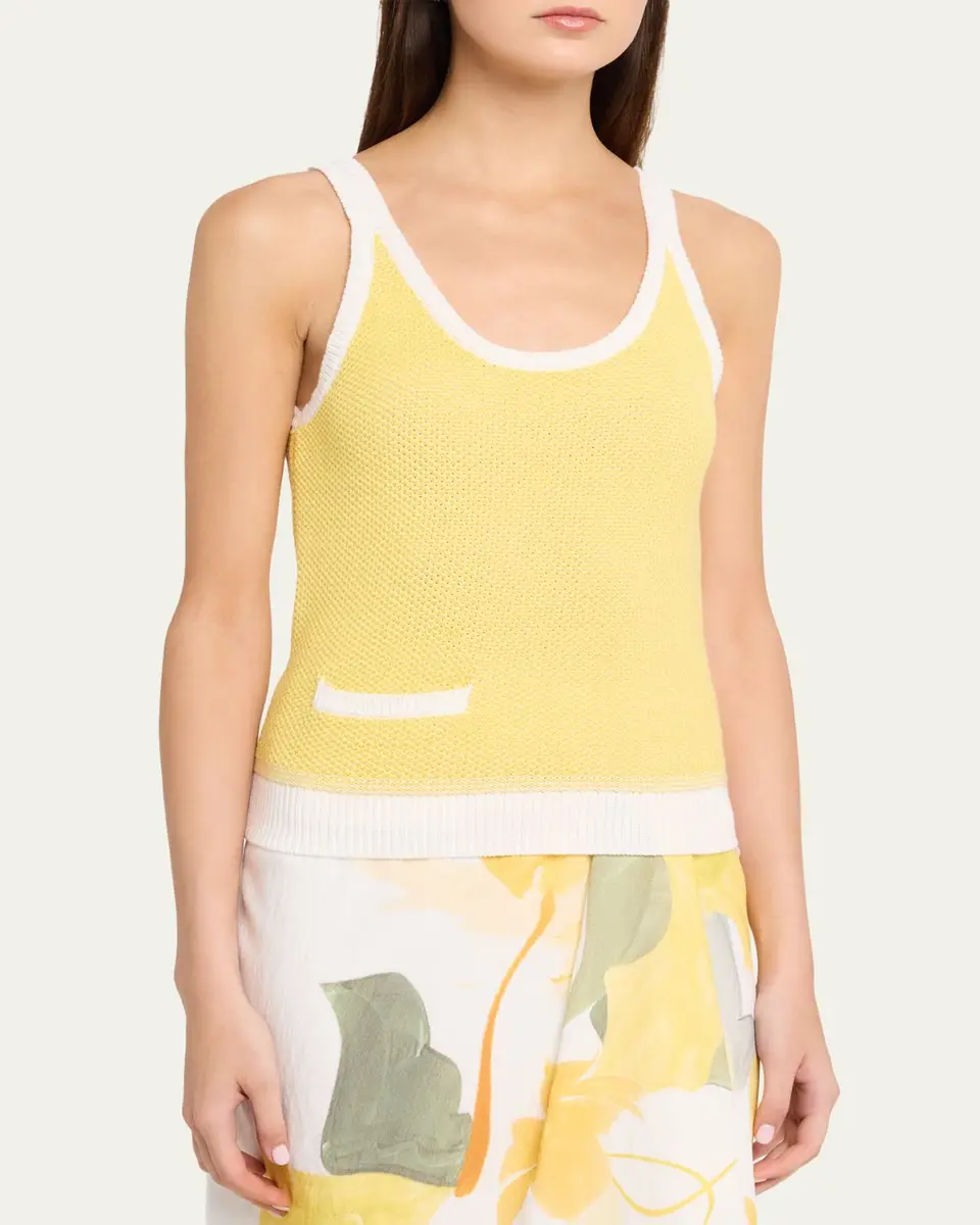 Vince Birdseye Pocket Tank Top | Thumbnail 4 Vince Birdseye Pocket Tank Top | Thumbnail 4