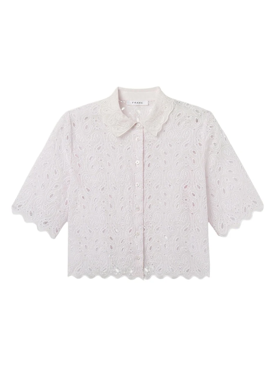 The Paisley Eyelet Shirt The Paisley Eyelet Shirt