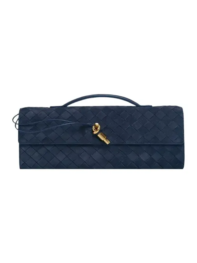 Andiamo Suede Clutch Bag