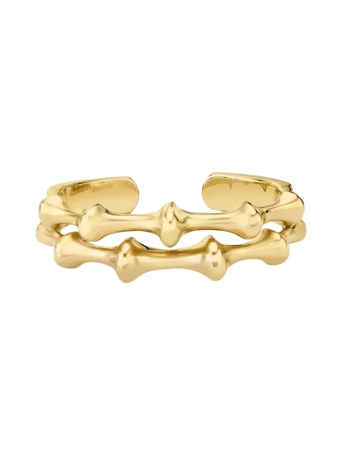 18K Yellow Gold Chrona II Hinged Cuff Bracelet
