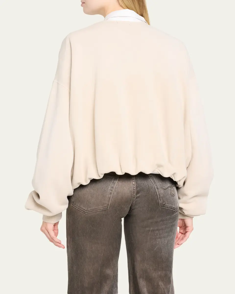 R13 Balloon-Sleeve Cotton Bomber Jacket | Thumbnail 3 R13 Balloon-Sleeve Cotton Bomber Jacket | Thumbnail 3