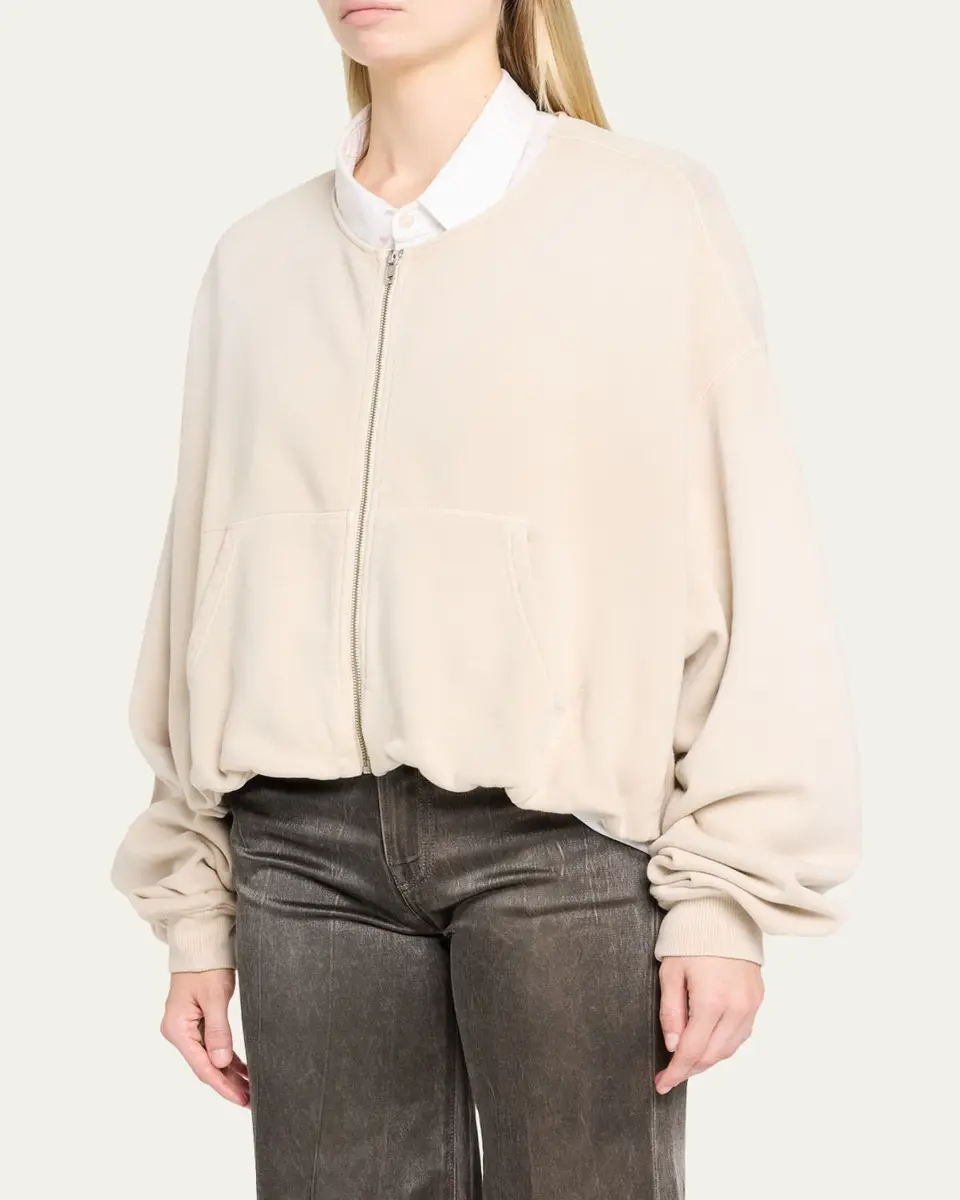 R13 Balloon-Sleeve Cotton Bomber Jacket | Thumbnail 4 R13 Balloon-Sleeve Cotton Bomber Jacket | Thumbnail 4