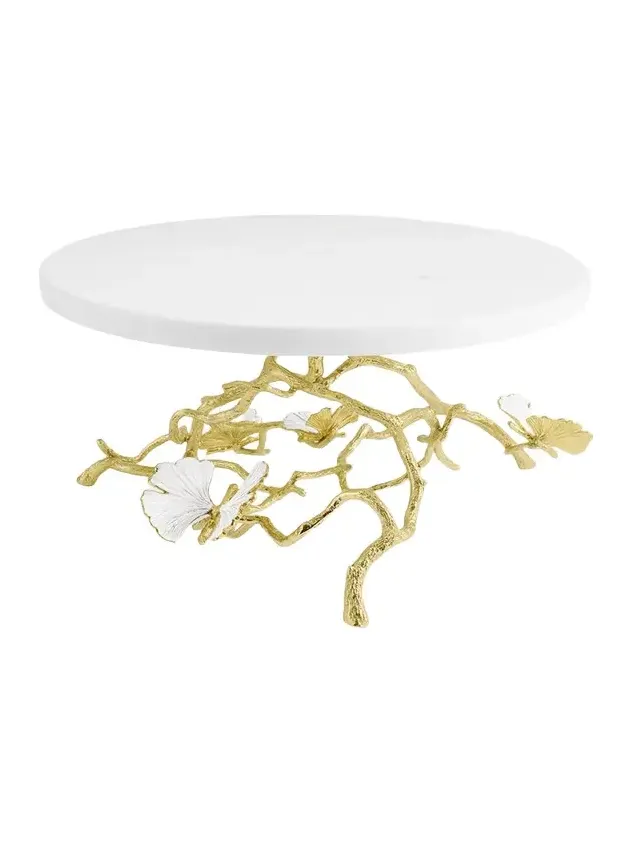 Michael Aram Butterfly Gingko Gold Cake Stand