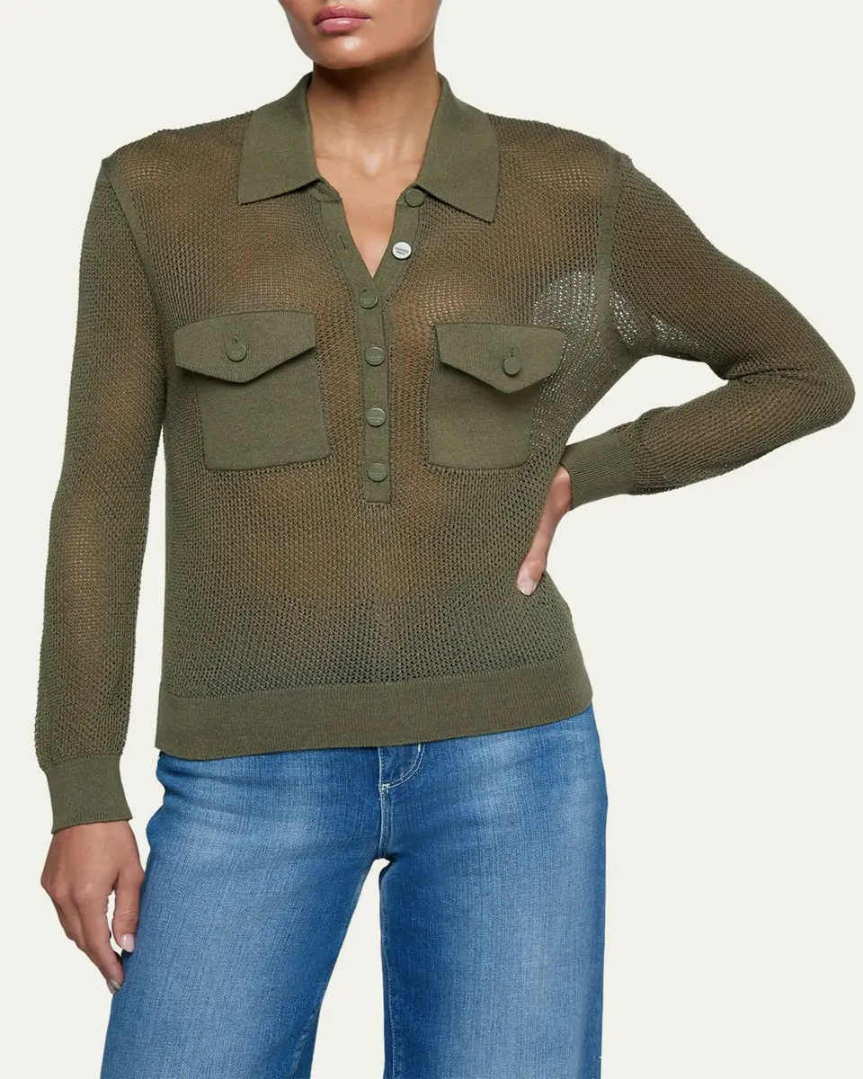 L'Agence Carine Cashmere-Blend Sweater | Thumbnail 9 L'Agence Carine Cashmere-Blend Sweater | Thumbnail 9