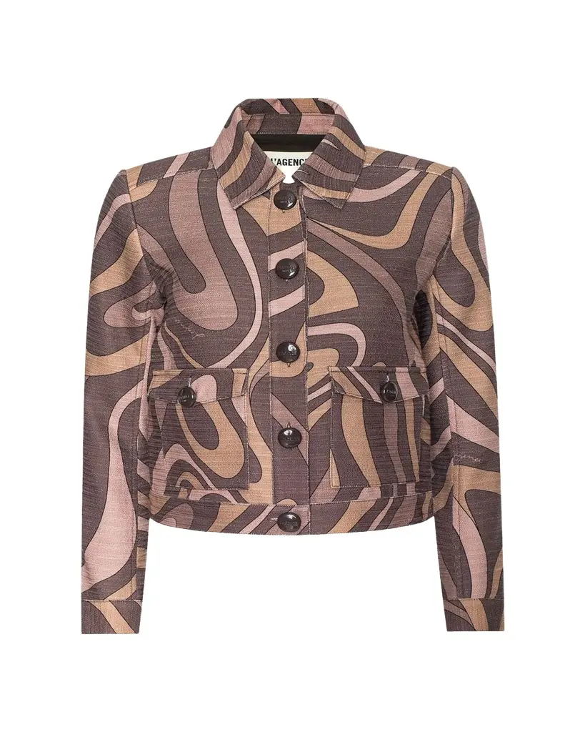 L'Agence Nyx Cropped Jacket | Image 1 L'Agence Nyx Cropped Jacket | Image 1