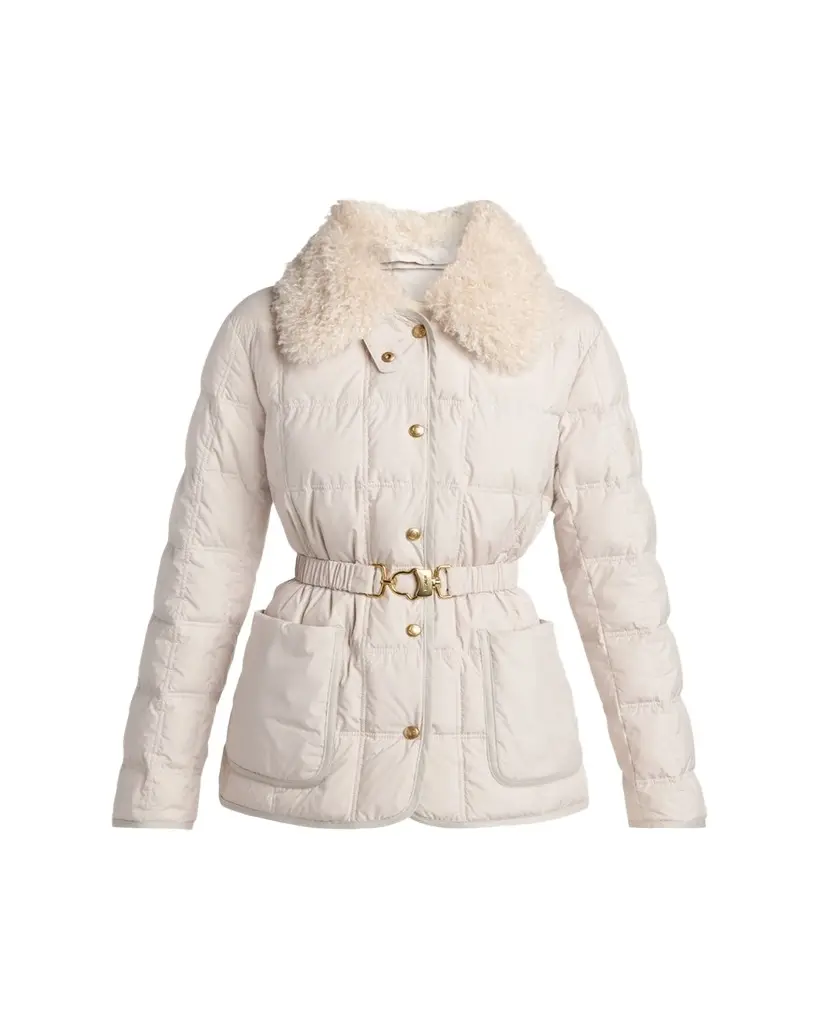 Moncler Cygnes Belted Short Down Jacket | Image 1 Moncler Cygnes Belted Short Down Jacket | Image 1