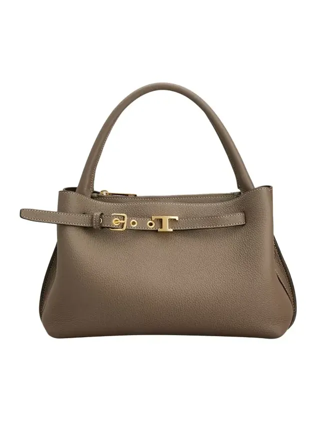T Timeless Belted Leather Top-Handle Bag T Timeless Belted Leather Top-Handle Bag