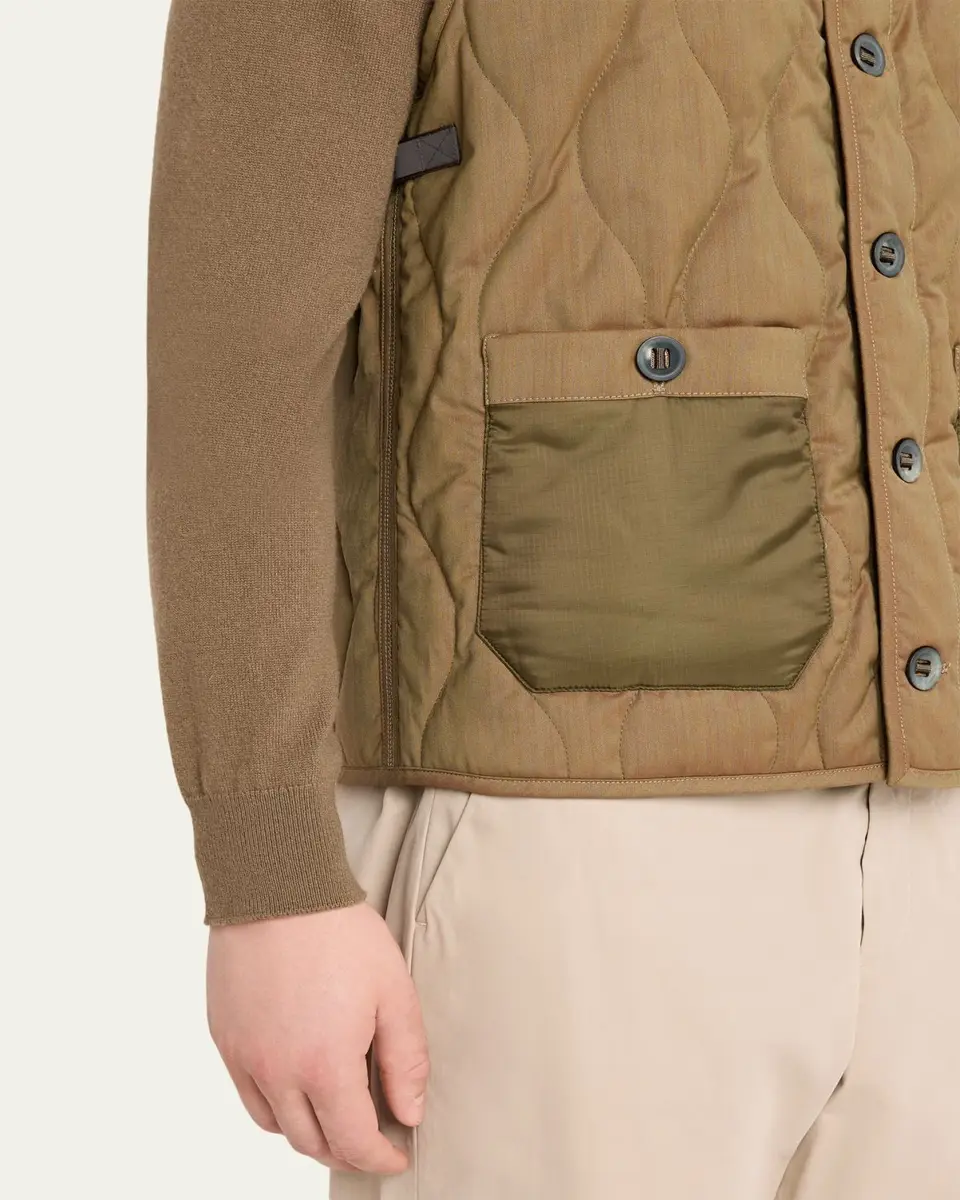 Sease Men's Military-Style Quilted Vest | Thumbnail 5 Sease Men's Military-Style Quilted Vest | Thumbnail 5