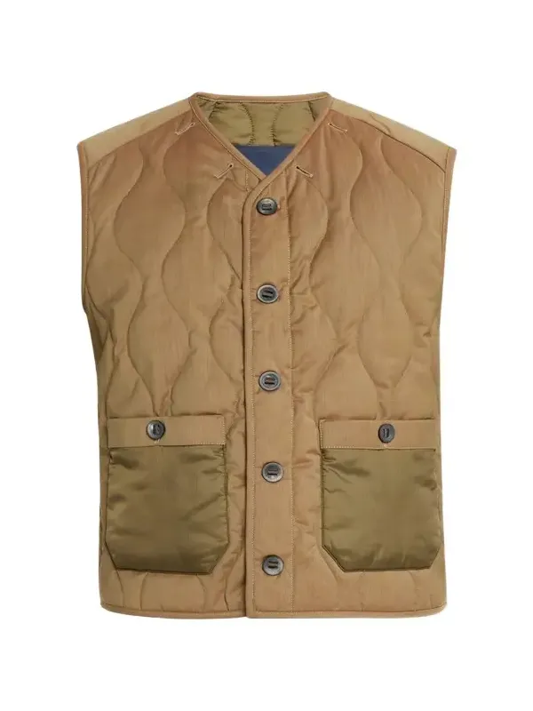 Men's Military-Style Quilted Vest Men's Military-Style Quilted Vest