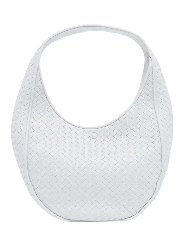 Ovetto Oval Leather Shoulder Bag