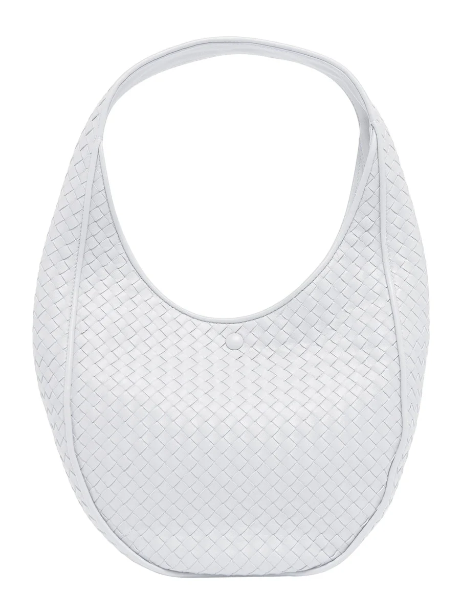 Ovetto Oval Leather Shoulder Bag