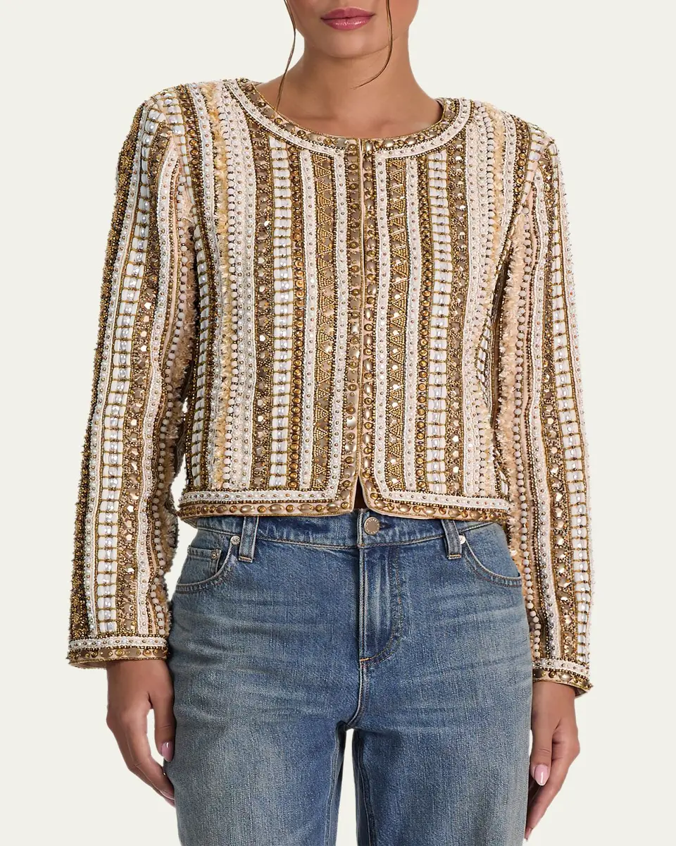 Alice + Olivia Kidman Embellished Jacket | Thumbnail 4 Alice + Olivia Kidman Embellished Jacket | Thumbnail 4