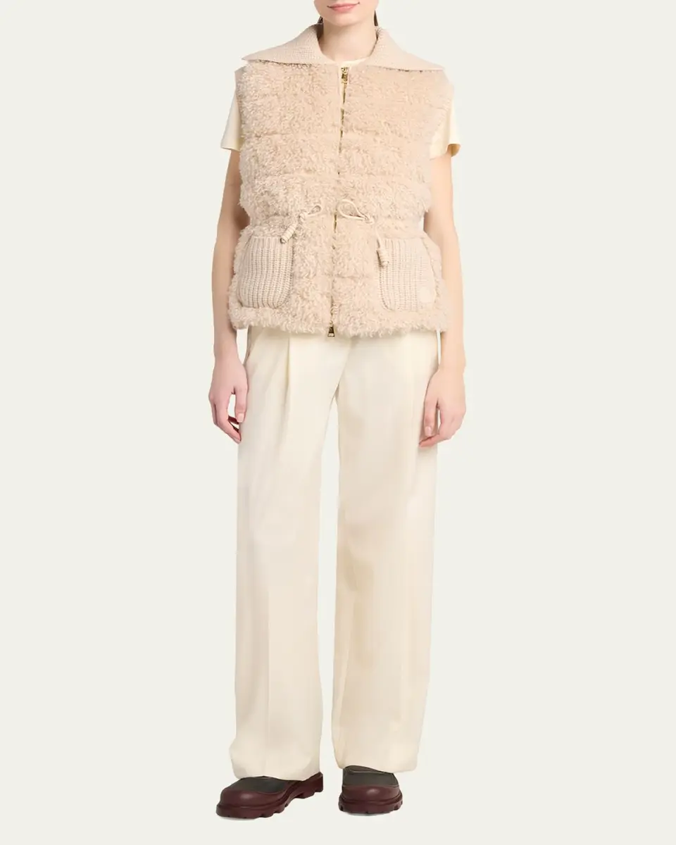 Moncler Teddy & Cashmere Vest | Thumbnail 2 Moncler Teddy & Cashmere Vest | Thumbnail 2