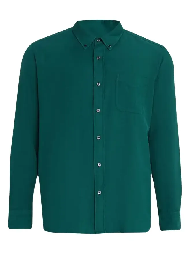 Men's Cotton and Cashmere Pocket Sport Shirt Men's Cotton and Cashmere Pocket Sport Shirt